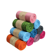 Yugland Custom Hot Yoga Mat Texture de serviette 100% absorbant inodore Microfibre Hot Yoga et Pilates Pila Sweel non glissement